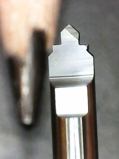 Mèche plate de forme